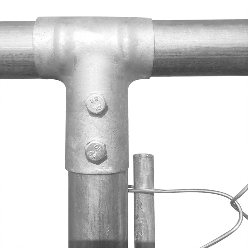 Load image into Gallery viewer, VidaXL Hondenkennel voor buiten met dak 382x382x225 cm