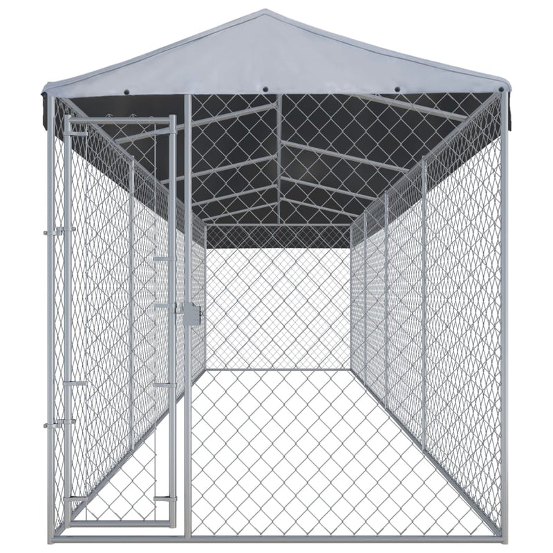 Load image into Gallery viewer, VidaXL Hondenkennel voor buiten met dak 760x190x225 m