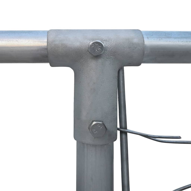 Load image into Gallery viewer, VidaXL Hondenkennel voor buiten 4x4x1 m gegalvaniseerd staal