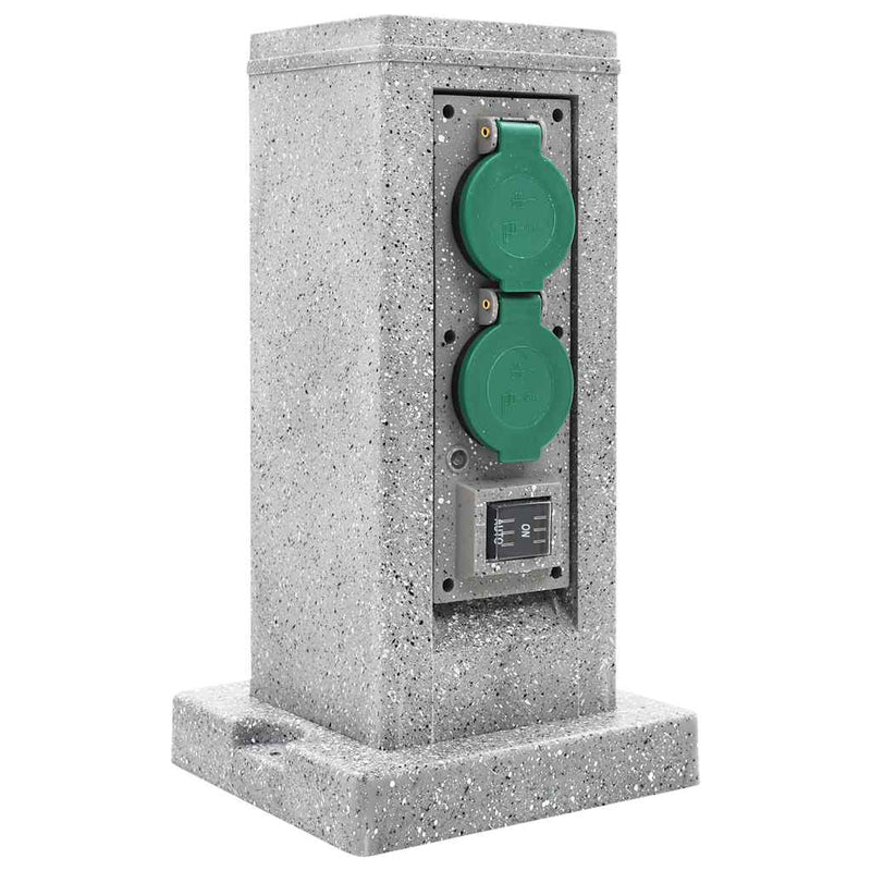 Load image into Gallery viewer, Vidaxl buitenstopcontact schemeringssensor pilaar kunststof