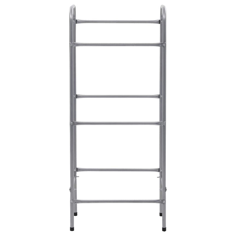 Load image into Gallery viewer, Vidaxl opbergrek voor 3 kratten 50x33x116 staal zilverkleurig