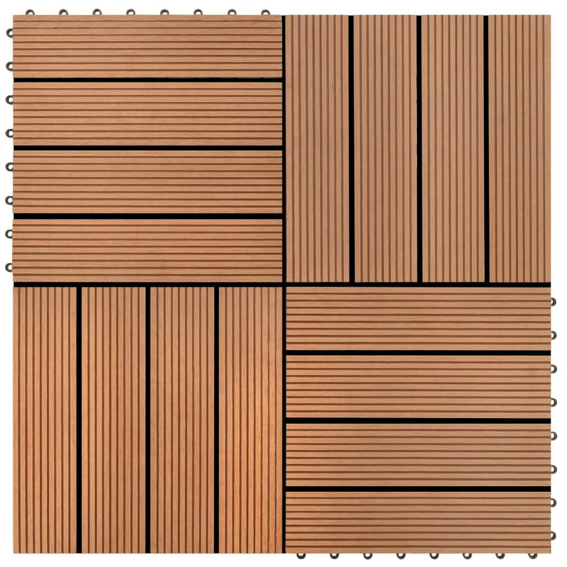Load image into Gallery viewer, VidaXL 22 st Terrastegels 30x30 cm 2 m² HKC bruin