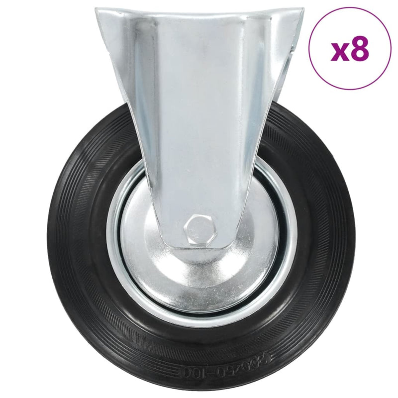 Load image into Gallery viewer, VidaXL 8 st Wielen vast 200 mm