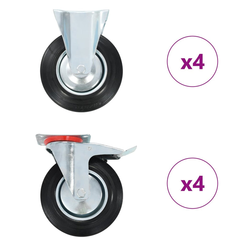 Load image into Gallery viewer, Vidaxl 8 st wielen 200 mm