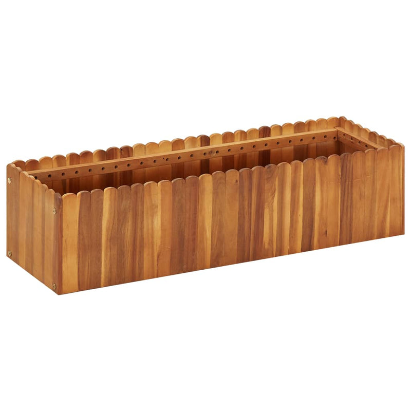 ギャラリービューアに画像をロードする, Vidaxl plantenbak verhoogd 100x30x25 cm massief acaciahout