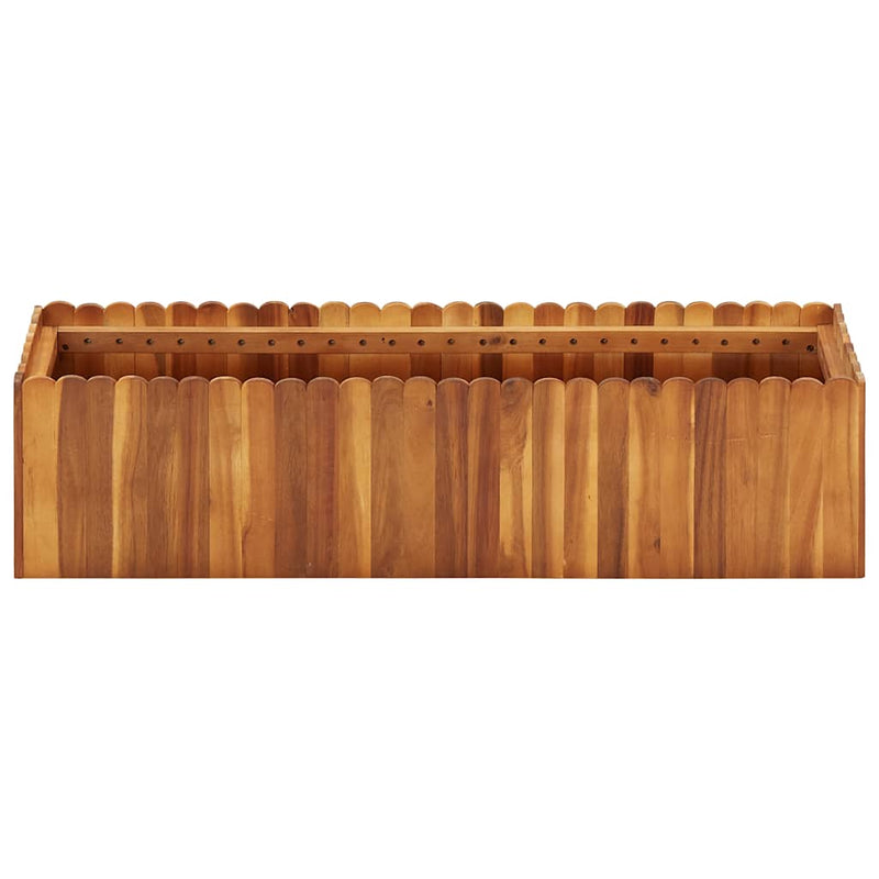 ギャラリービューアに画像をロードする, Vidaxl plantenbak verhoogd 100x30x25 cm massief acaciahout