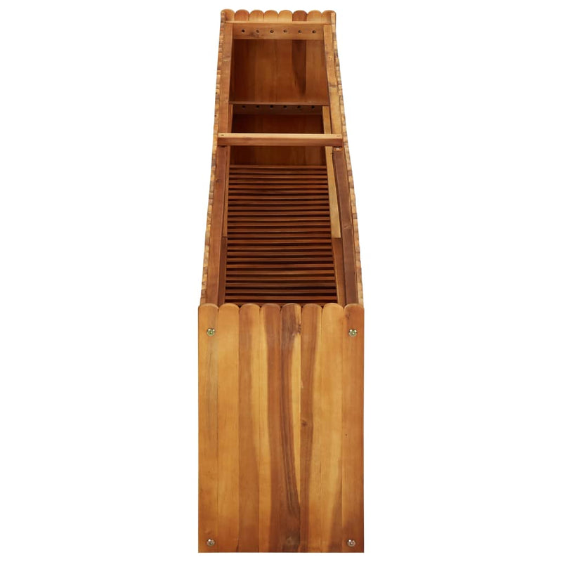 Load image into Gallery viewer, Vidaxl plantenbak verhoogd 200x30x50 cm massief acaciahout