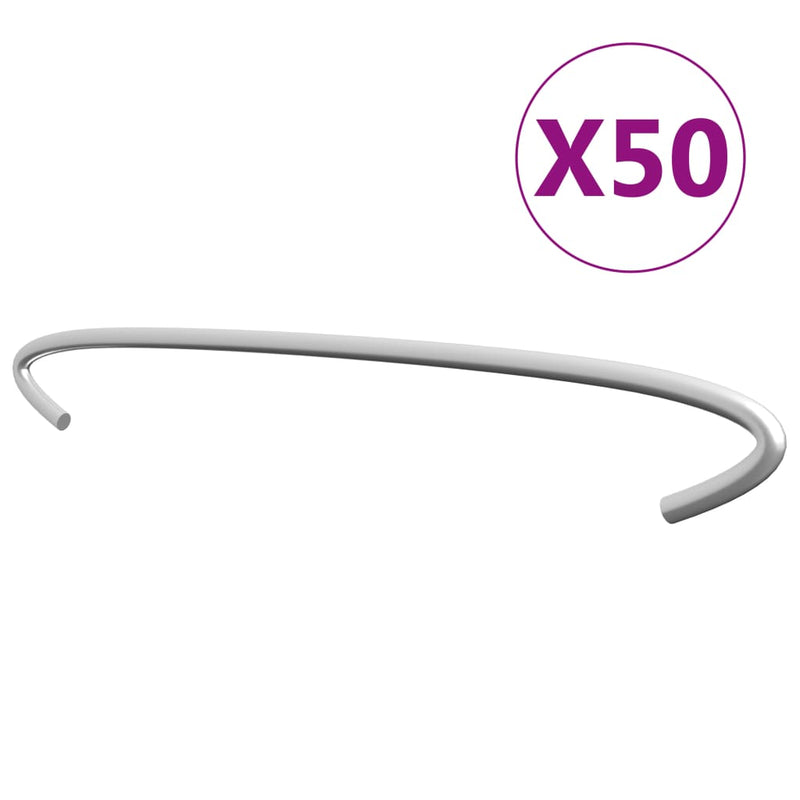 Afbeelding laden in galerijviewer, Vidaxl gabionhaken 50 st 40 cm gegalvaniseerd staal