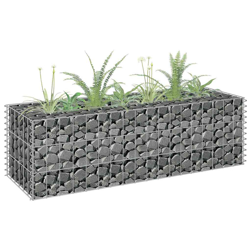 Load image into Gallery viewer, Vidaxl gabion plantenbak verhoogd 90x30x30 cm gegalvaniseerd staal