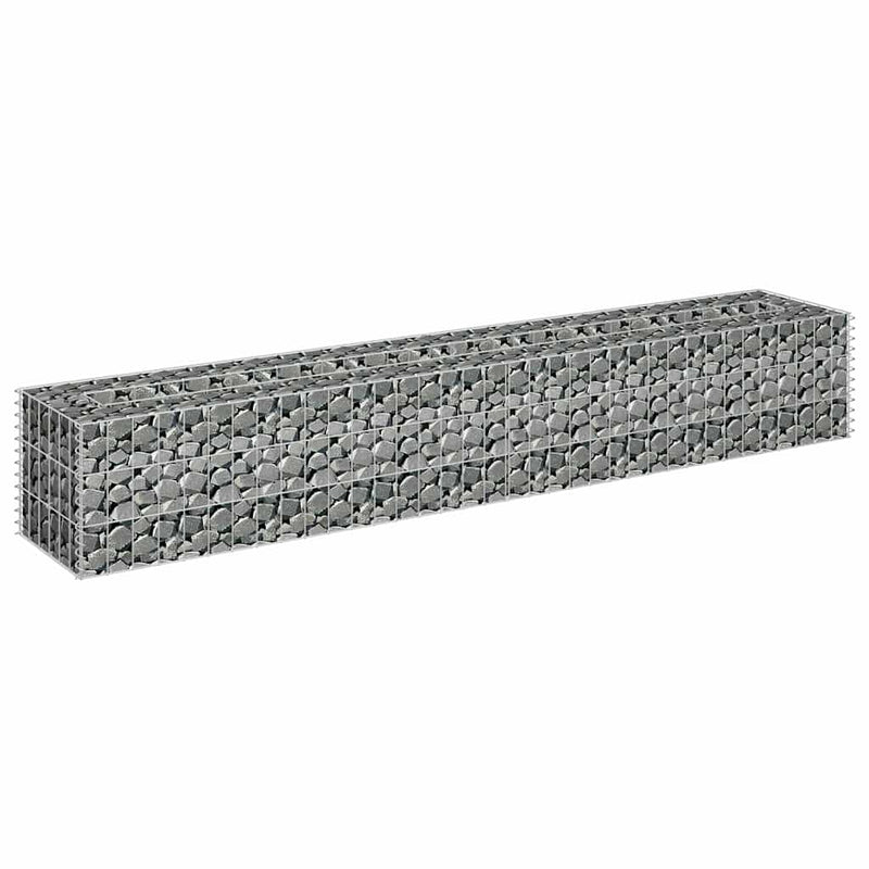Load image into Gallery viewer, Vidaxl gabion plantenbak verhoogd 180x30x30 cm gegalvaniseerd staal