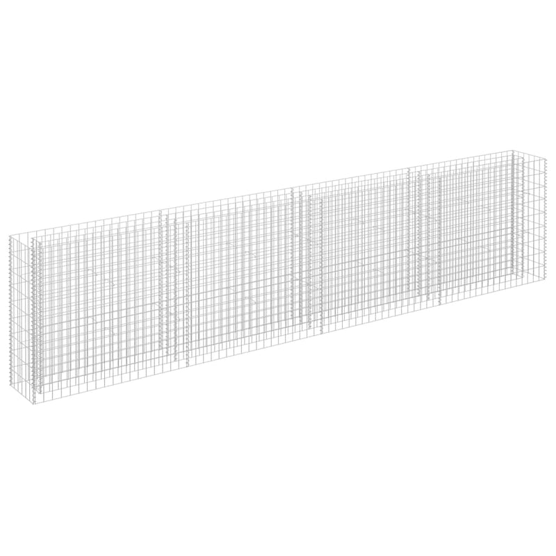 Load image into Gallery viewer, VidaXL Gabion plantenbak verhoogd 360x30x90 cm gegalvaniseerd staal