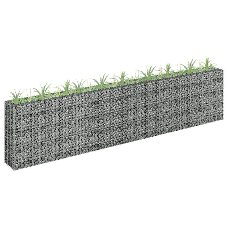 Load image into Gallery viewer, VidaXL Gabion plantenbak verhoogd 360x30x90 cm gegalvaniseerd staal