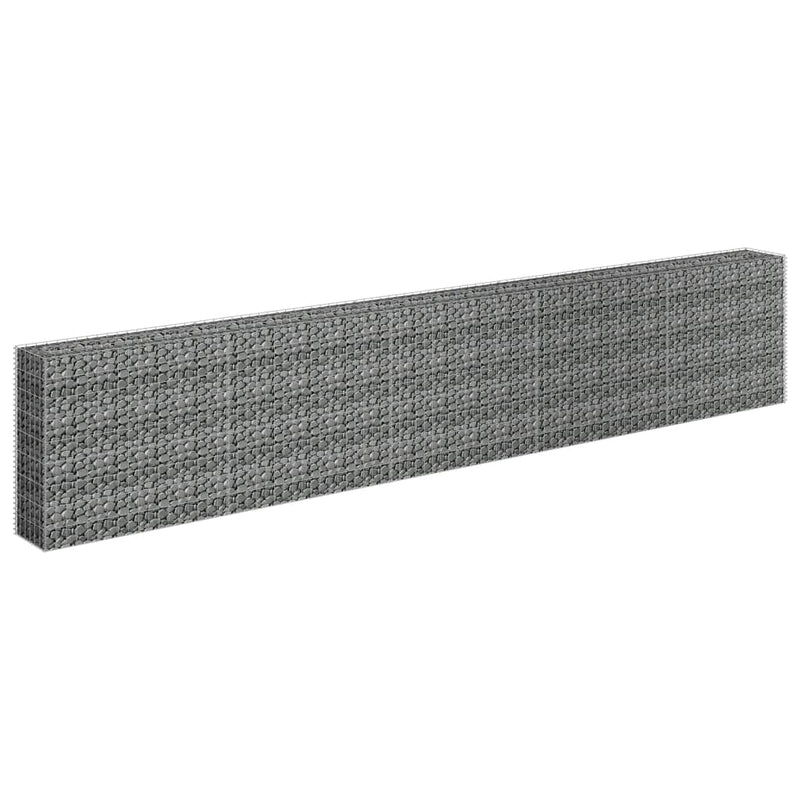 Load image into Gallery viewer, VidaXL Gabion plantenbak verhoogd 450x30x90 cm gegalvaniseerd staal