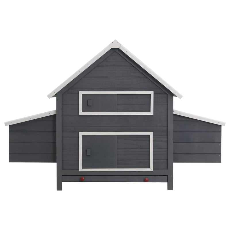 Load image into Gallery viewer, VidaXL Kippenhok 157x97x110 cm hout grijs