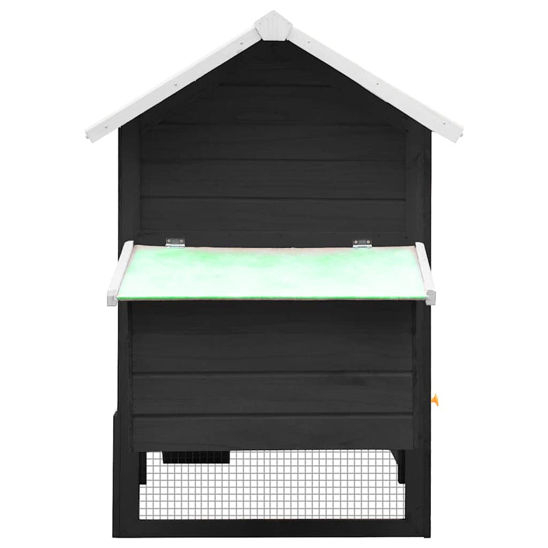 Load image into Gallery viewer, Vidaxl kippenhok 170x81x110 cm massief grenen- en vurenhout grijs