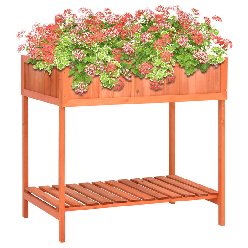 Load image into Gallery viewer, Vidaxl kruidenplantenbak 80x60x80 cm massief vurenhout