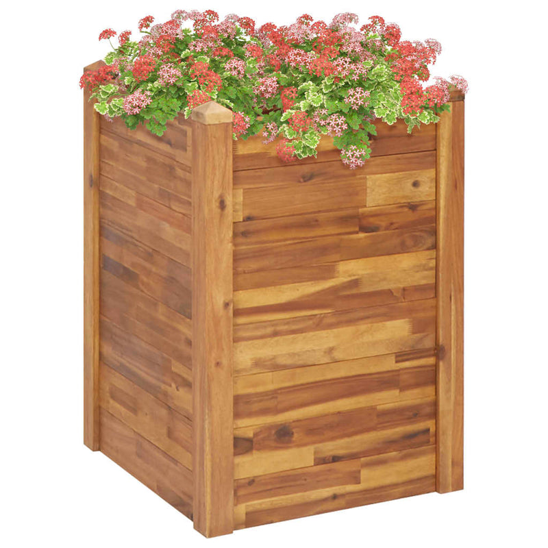 ギャラリービューアに画像をロードする, Vidaxl plantenbak verhoogd 60x60x84 cm massief acaciahout