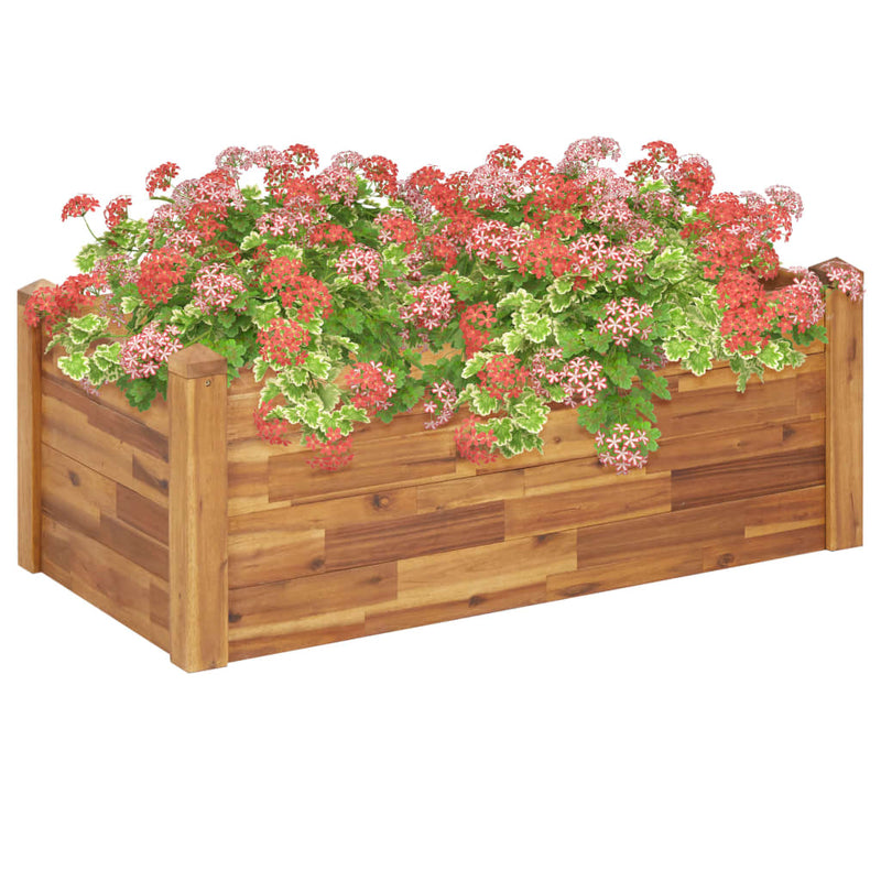 Load image into Gallery viewer, Vidaxl plantenbak verhoogd 110x60x44 cm massief acaciahout