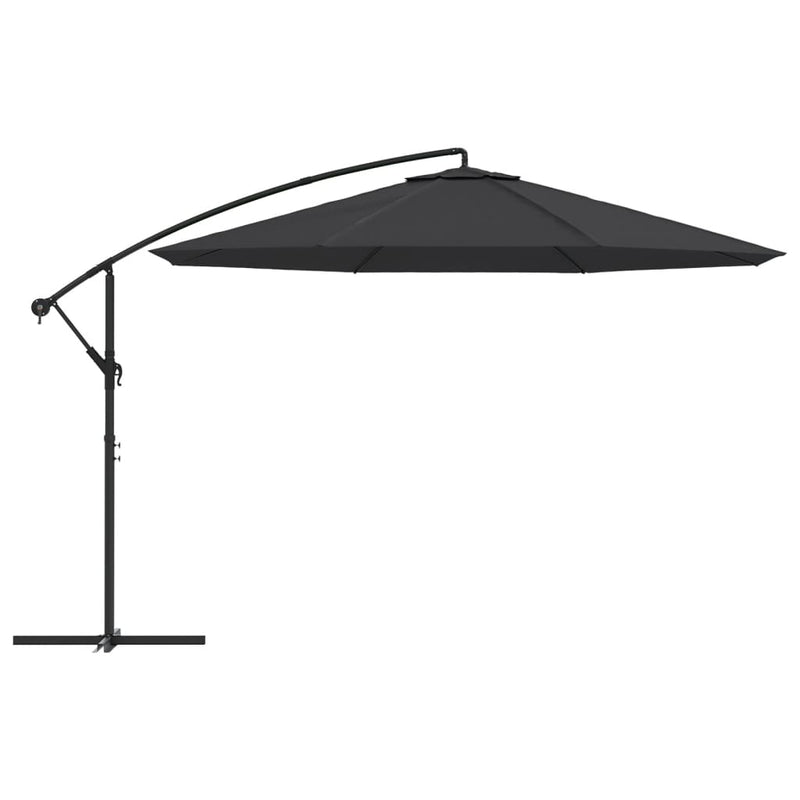 ギャラリービューアに画像をロードする, Vidaxl zweefparasol met aluminium paal 350 cm zwart