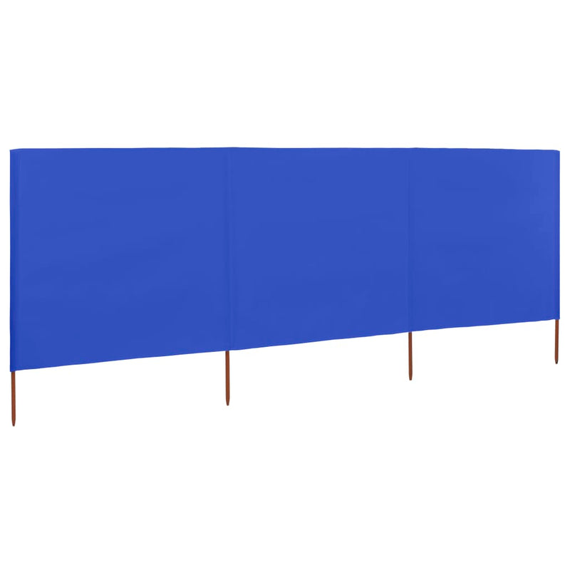 Load image into Gallery viewer, Vidaxl windscherm 3-panelen 400x160 cm stof azuurblauw