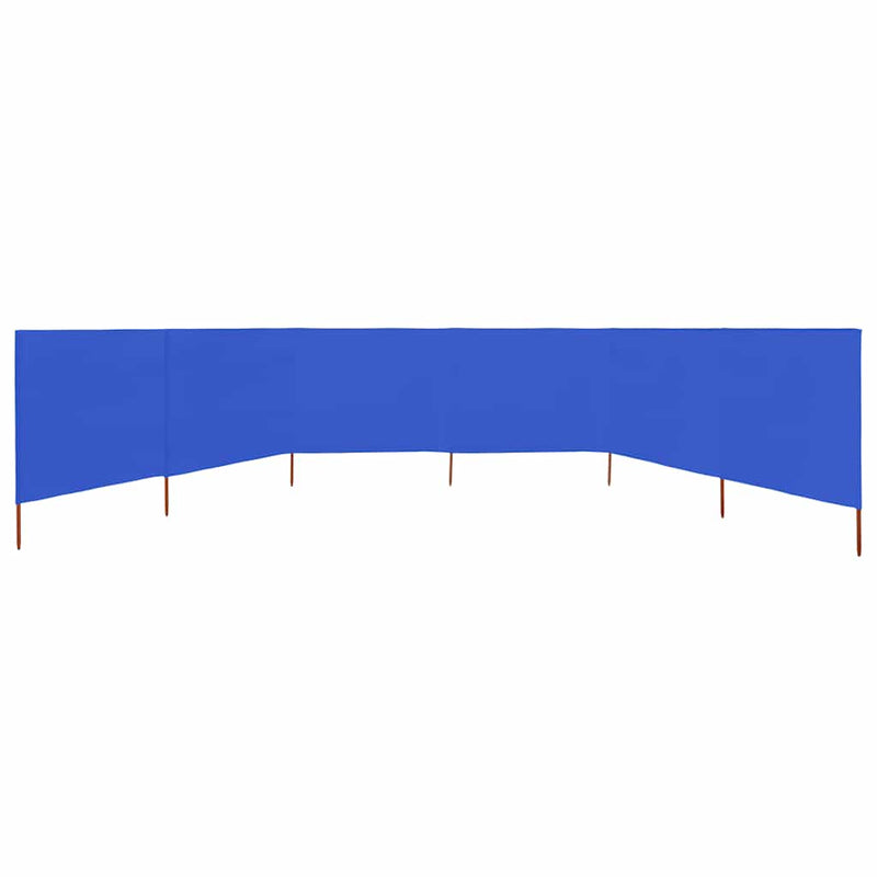 Load image into Gallery viewer, Vidaxl windscherm 6-panelen 800x80 cm stof azuurblauw