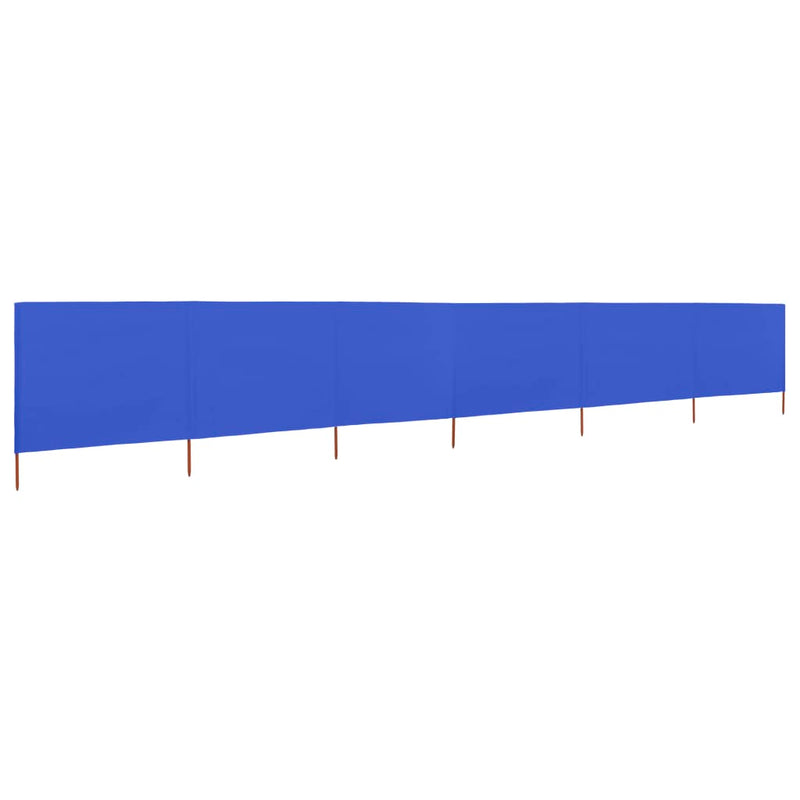 Load image into Gallery viewer, Vidaxl windscherm 6-panelen 800x120 cm stof azuurblauw