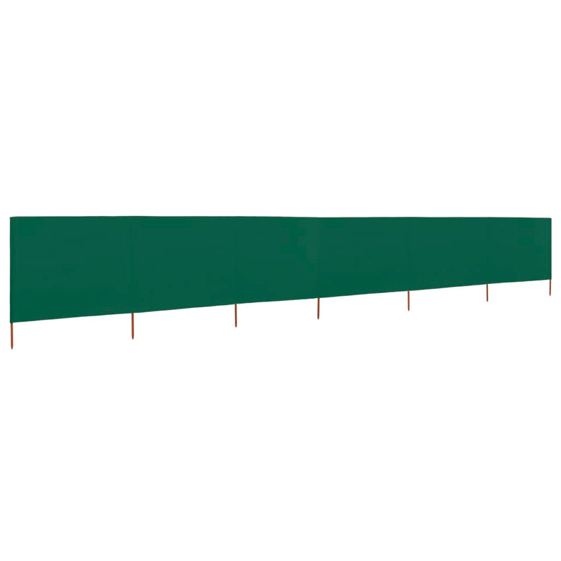 Load image into Gallery viewer, Vidaxl windscherm 6-panelen 800x160 cm stof groen