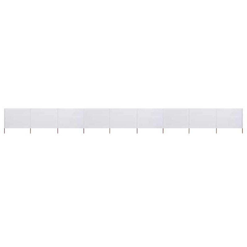 Load image into Gallery viewer, Vidaxl windscherm 9-panelen 1200x160 cm stof zandwit