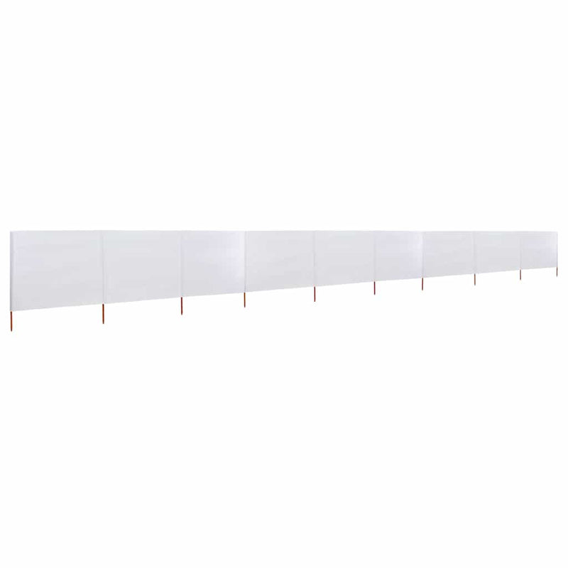 Load image into Gallery viewer, Vidaxl windscherm 9-panelen 1200x160 cm stof zandwit