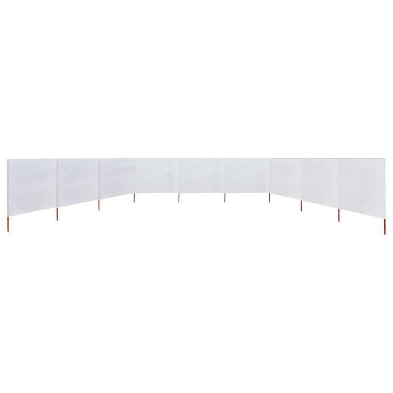 Load image into Gallery viewer, Vidaxl windscherm 9-panelen 1200x160 cm stof zandwit