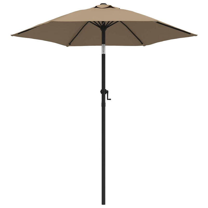 ギャラリービューアに画像をロードする, Vidaxl parasol 200x224 cm aluminium taupe