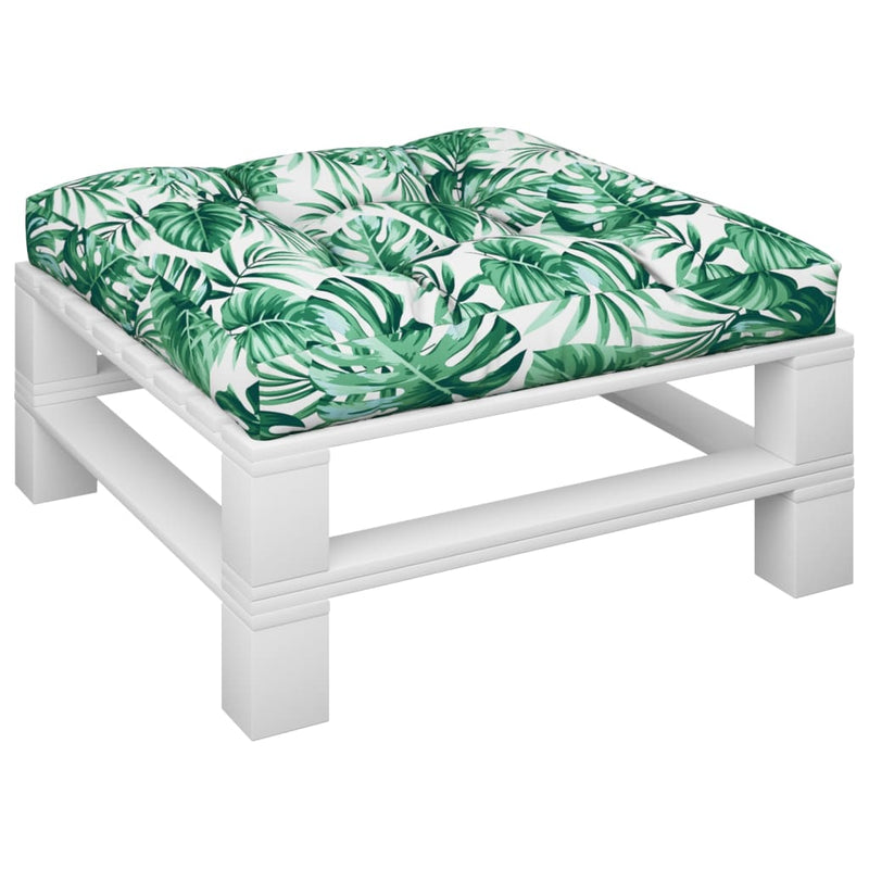 Load image into Gallery viewer, VidaXL Palletkussen 80x80x12 cm stof bladpatroon