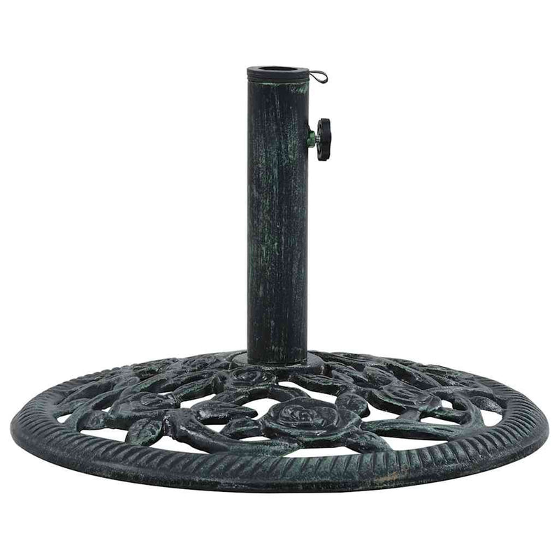 Load image into Gallery viewer, Vidaxl parasolvoet 9 kg 40 cm gietijzer groen