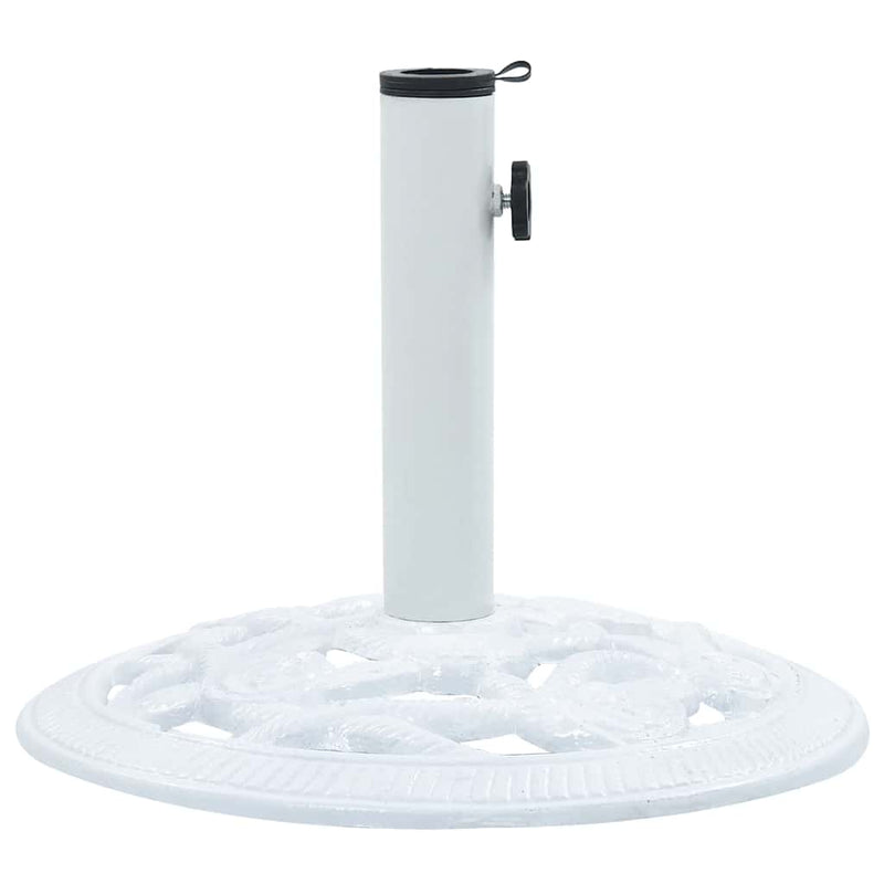 Load image into Gallery viewer, Vidaxl parasolvoet 9 kg 40 cm gietijzer wit