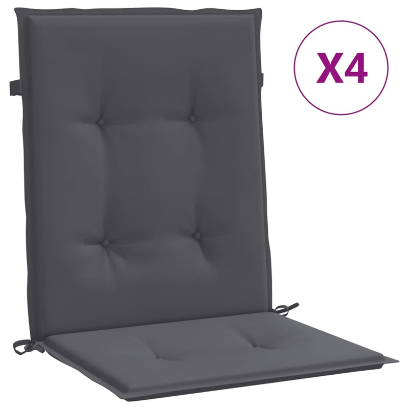 Load image into Gallery viewer, Vidaxl tuinstoelkussen lage rug oxford stof antracietkleur