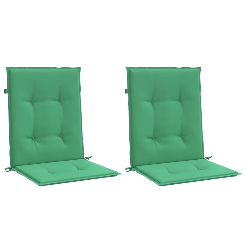 Load image into Gallery viewer, Vidaxl tuinstoelkussens lage rug 2 st 100x50x3 cm oxford stof groen