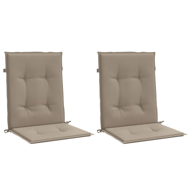 Load image into Gallery viewer, Vidaxl tuinstoelkussens lage rug 2 st 100x50x3 cm oxford stof taupe