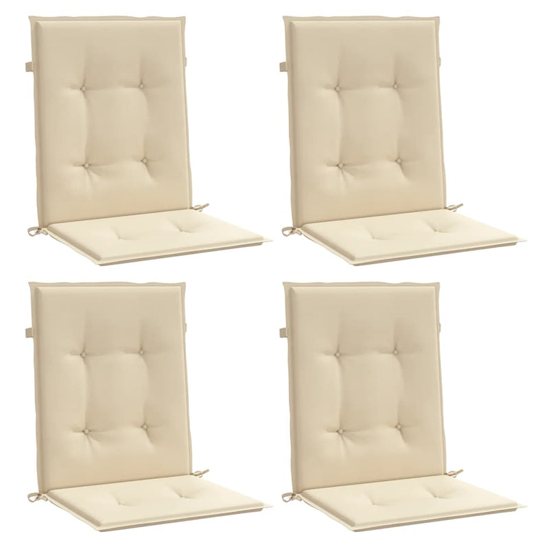 Load image into Gallery viewer, Vidaxl tuinstoelkussens lage rug 4 st 100x50x3 cm oxford stof beige
