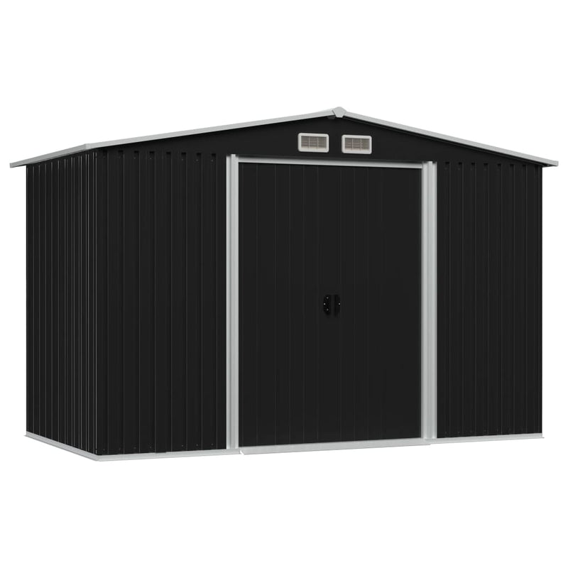 Load image into Gallery viewer, VidaXL Tuinberging 257x205x178 cm staal antraciet