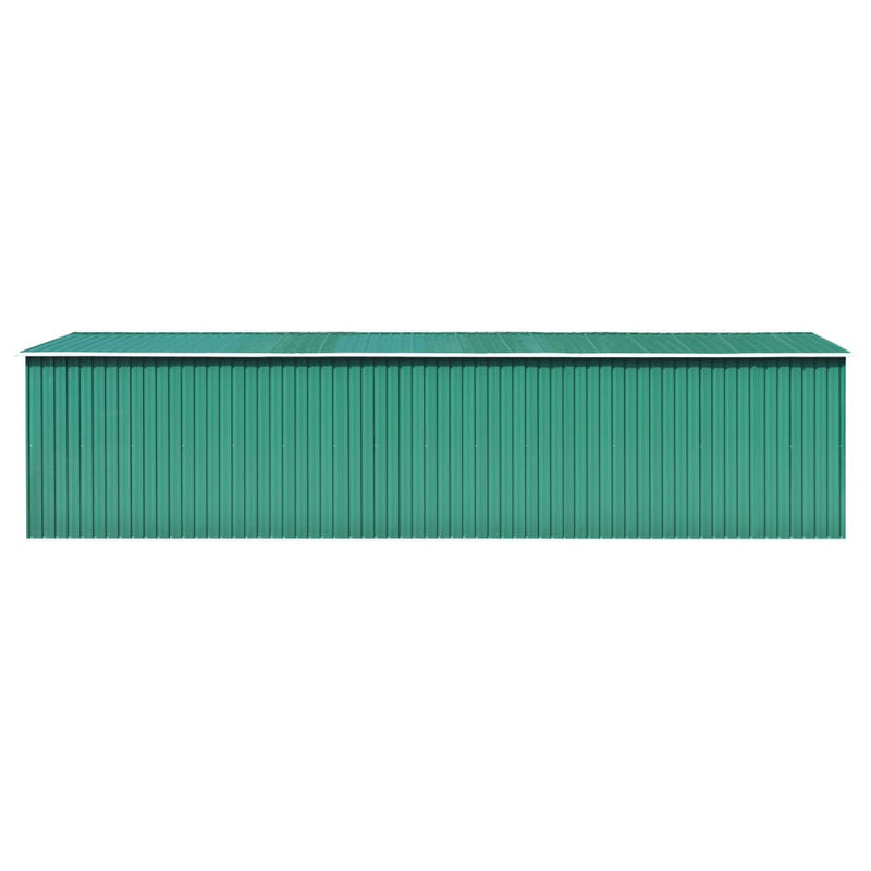 Load image into Gallery viewer, VidaXL Tuinschuur 257x779x181 cm gegalvaniseerd staal groen