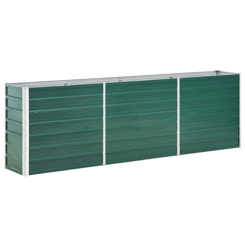 Load image into Gallery viewer, Vidaxl plantenbak verhoogd 240x40x77 cm gegalvaniseerd staal groen