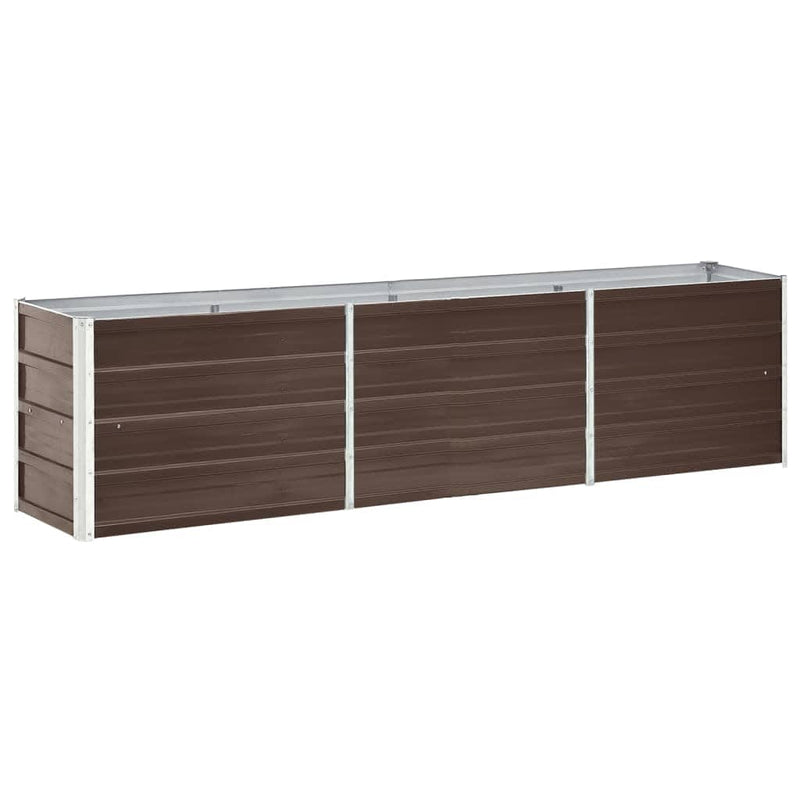 Load image into Gallery viewer, Vidaxl plantenbak verhoogd 240x40x45 cm gegalvaniseerd staal bruin