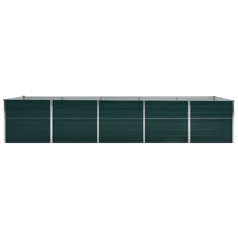 Load image into Gallery viewer, Vidaxl plantenbak verhoogd 400x80x45 cm gegalvaniseerd staal groen