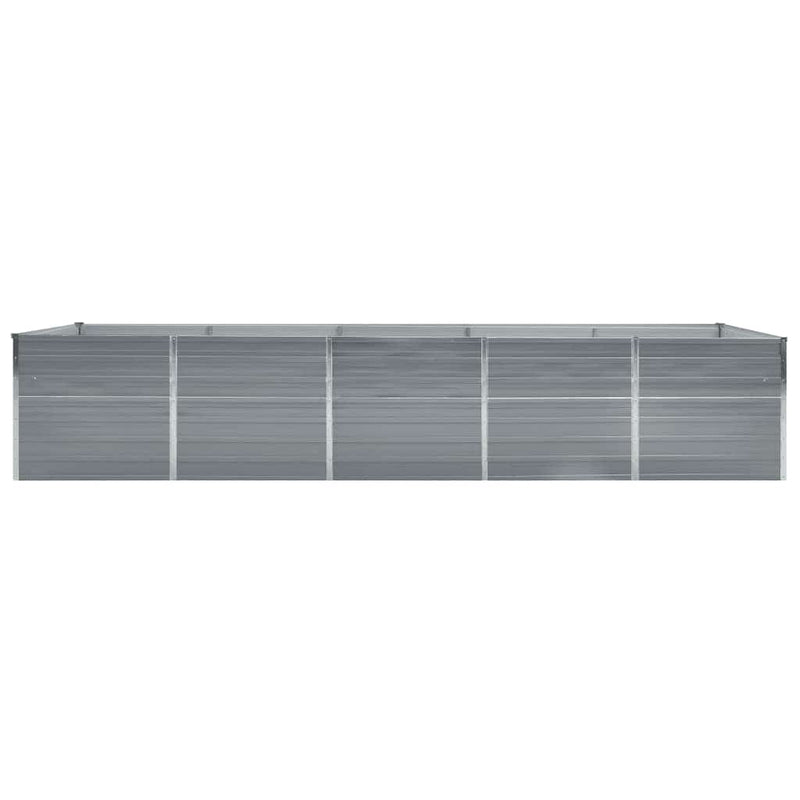 Load image into Gallery viewer, Vidaxl plantenbak verhoogd 400x80x77 cm gegalvaniseerd staal grijs