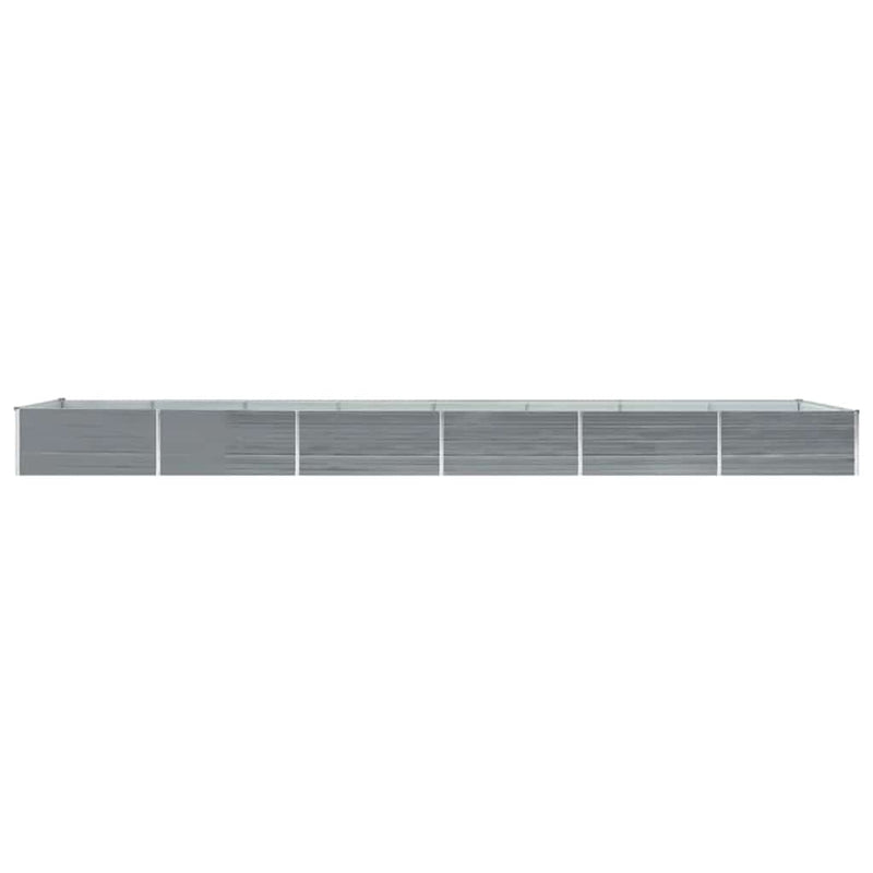 ギャラリービューアに画像をロードする, Vidaxl plantenbak verhoogd 600x80x45 cm gegalvaniseerd staal grijs