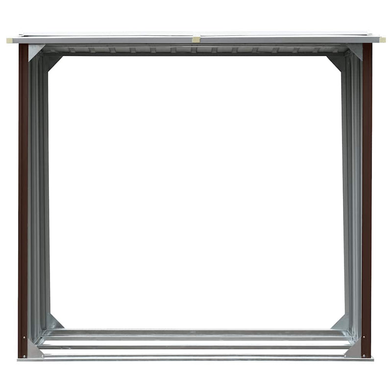 Load image into Gallery viewer, Vidaxl haardhoutschuur 172x91x154 cm gegalvaniseerd staal bruin