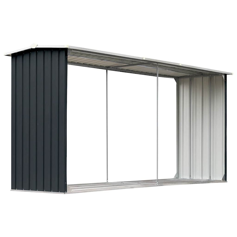 Load image into Gallery viewer, Vidaxl haardhoutschuur 330x92x153 cm gegalvaniseerd staal antraciet