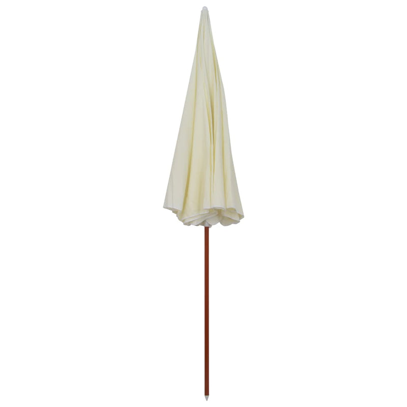 Afbeelding laden in galerijviewer, Vidaxl parasol met stalen paal 300 cm zandkleurig