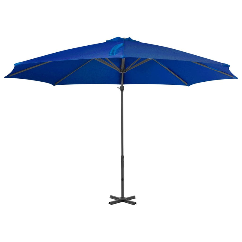 Load image into Gallery viewer, Vidaxl zweefparasol met aluminium paal 300 cm azuurblauw