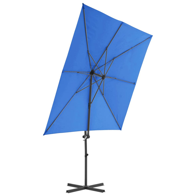 Load image into Gallery viewer, Vidaxl zweefparasol met stalen paal 250x250 cm azuurblauw